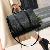 HandTide Sac à bandoulière de bureau de grande capacité Sac fourre-tout rétro pour femme